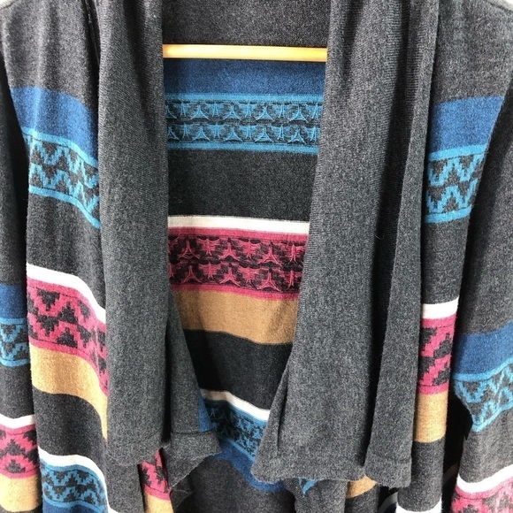Chip & Pepper Aztec Western Cardigan Sweater Sz S/M Casual Long Cotton Blend - Picture 9 of 9